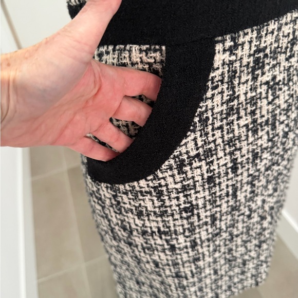 Milly of New York Black and White Tweed Mini Dress - Picture 13 of 14